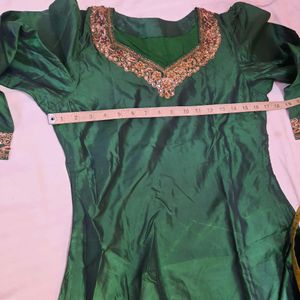 Silk Suit Zardosi On Suit  Preloved Suit Fresh Condition Some Zari Is Gone Black