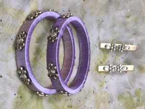 thread bangles with alligator clips ✨