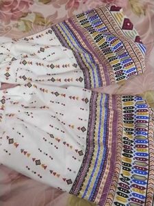 Patterned White Shirt