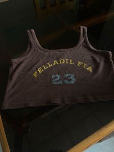 Coffee Brown Tank Top For Girls 🤎