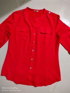 Red Formal Top