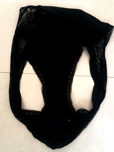 Black Lace Thong Panties Set Combo