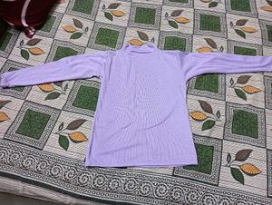 Lilac Turtleneck T Shirt
