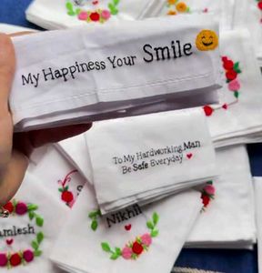 Embroidered Name Hankies - Personalized Gift