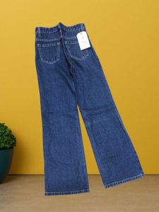 M@39 Size-28 Dark Blue Wide Leg Jeans