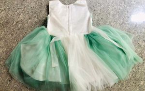 Mint Green and White Tulle Dress