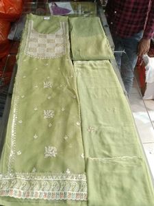 Elegant Green Embroidered Salwar Kameez