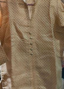Elegant Beige golden Kurta