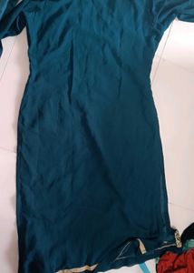 Teal Embroidered Kurta Set