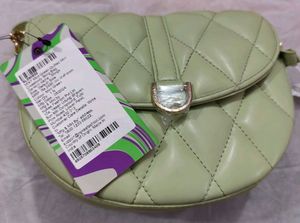 Mixt Mint Green Quilted Sling Bag