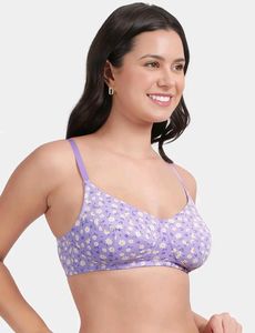 Susi Purple Daisy Print Bra