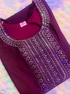 Elegant Navy Blue Kurta