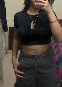Black Crop Top