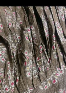 Vintage Brown Floral Print Bottom