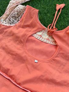 Full embroidery work dress