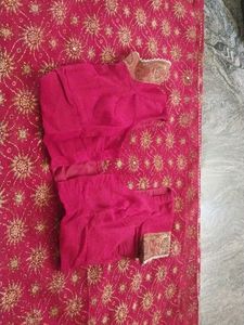 Maroon Red Saree