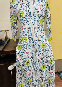 Floral Print Kurta