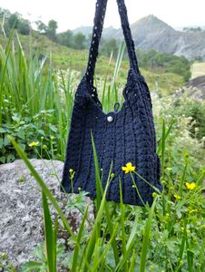 Cottage Core Handmade Crochet Hobo