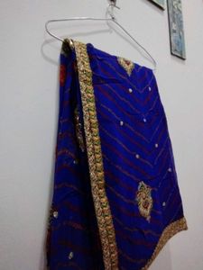 trendy🌟Blue Embellished 💙Saree