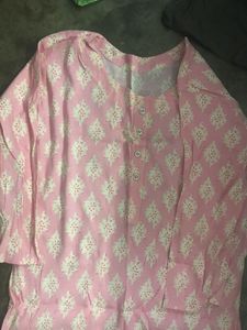 Pink Printed Kurta