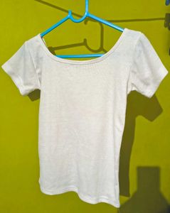White Button-Down Top