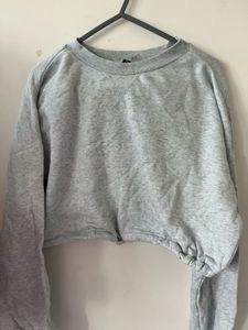 Grey h&amp;m Pullover Sweatshirt