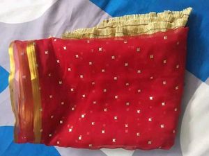 Elegant Red Saree