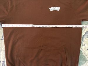 Brown Hoodie with Logo Detail