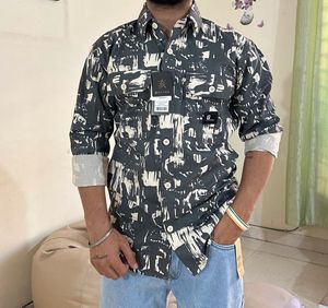 Pattern Shirt L Size