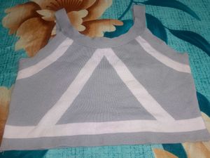 Gray Knit Tank Top cash only