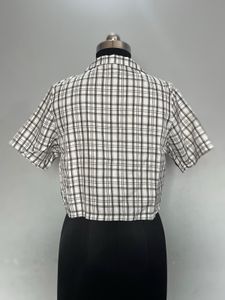 Checkered Crop Shirt