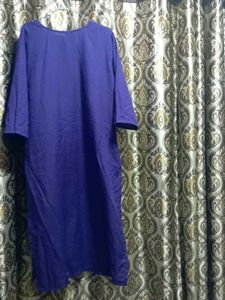 Purple Embroidered Kurti