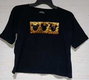 Dark Blue Crop Tshirt