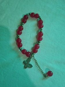 Red Beaded Bracelet