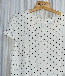 Women&#39;s Summer Dot Print Casual Top