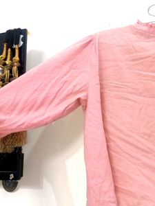 Pink Ruffle Blouse