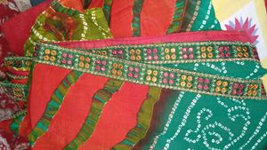 Multi Bandhani Saree