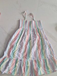 Rainbow Striped Sundress