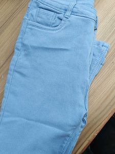 Blue Flared Denim Jeans