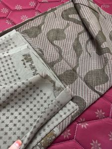 New Elegant Printed Mehndi Green  Saree