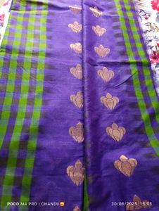 Elegant Purple Saree Blouse💜