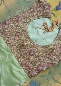 Golden Embroidery Work Kurta