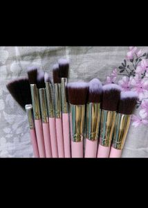 Makeup Brush Set - Pink