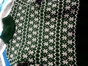 Green Patterned Sweater