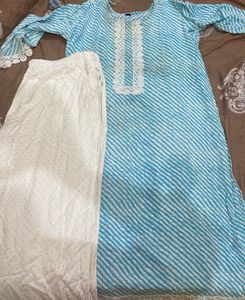 Plus Size Cotton Kurti And Palazzo