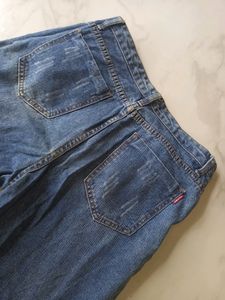 Distressed Denim Jeans