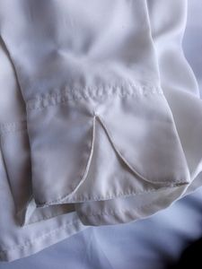 White Ruffle Formal Top