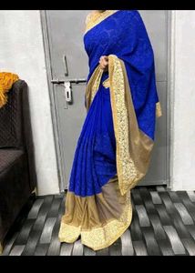 Royal Blue Saaree