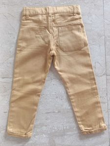 Branded Flat-Front Trousers For Boys