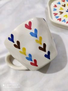 Set Of 2 Beutiful Cups With Saucer